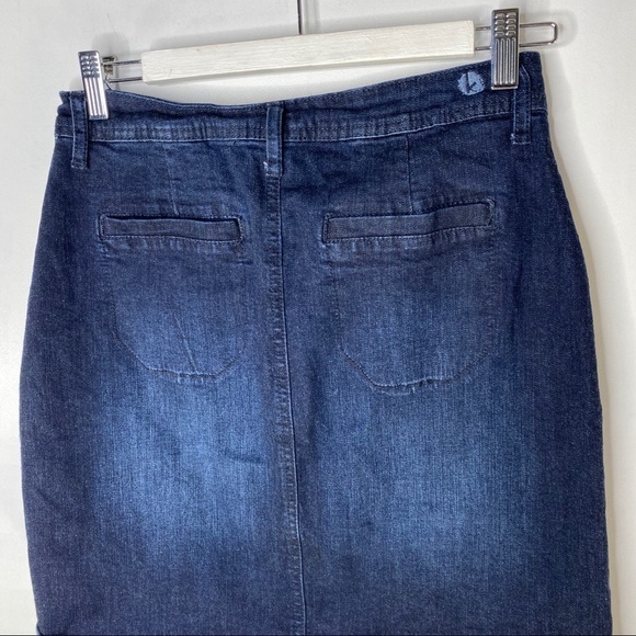 Kensie Jeans Button Front Denim Skirt - Picture 7 of 10